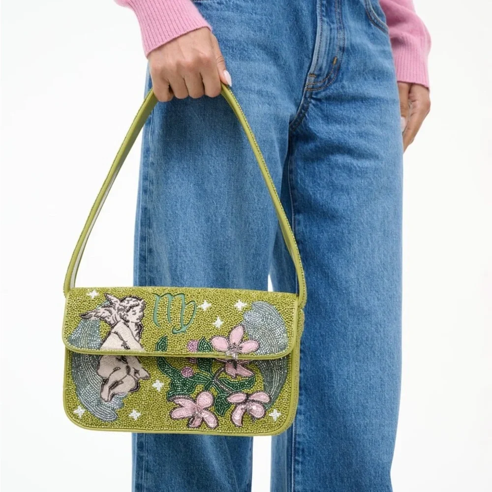 STAUD BEADED ZODIAC TOMMY BAG VIRGO - Picture 11 of 11